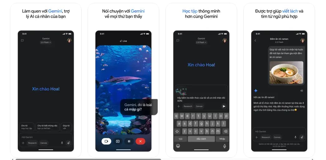 Các tính năng nổi bật của Google Gemini
