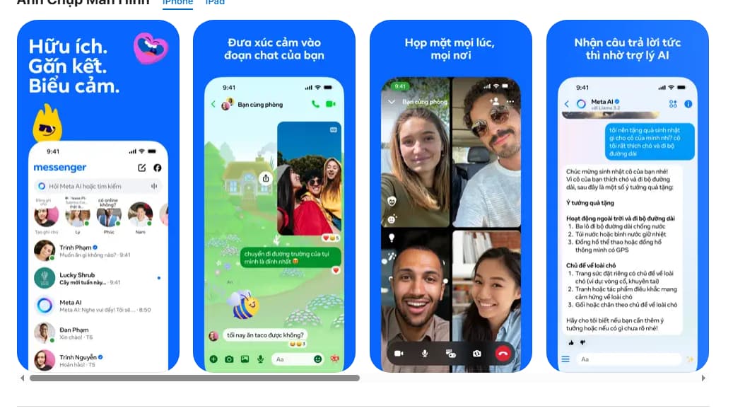 Các tính năng nổi bật của Messenger