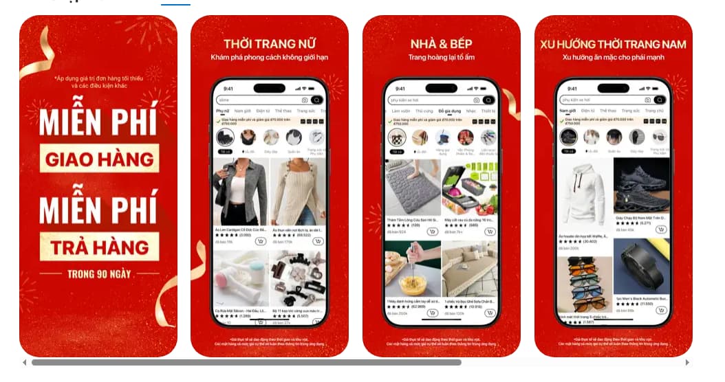 Các tính năng nổi bật của Temu