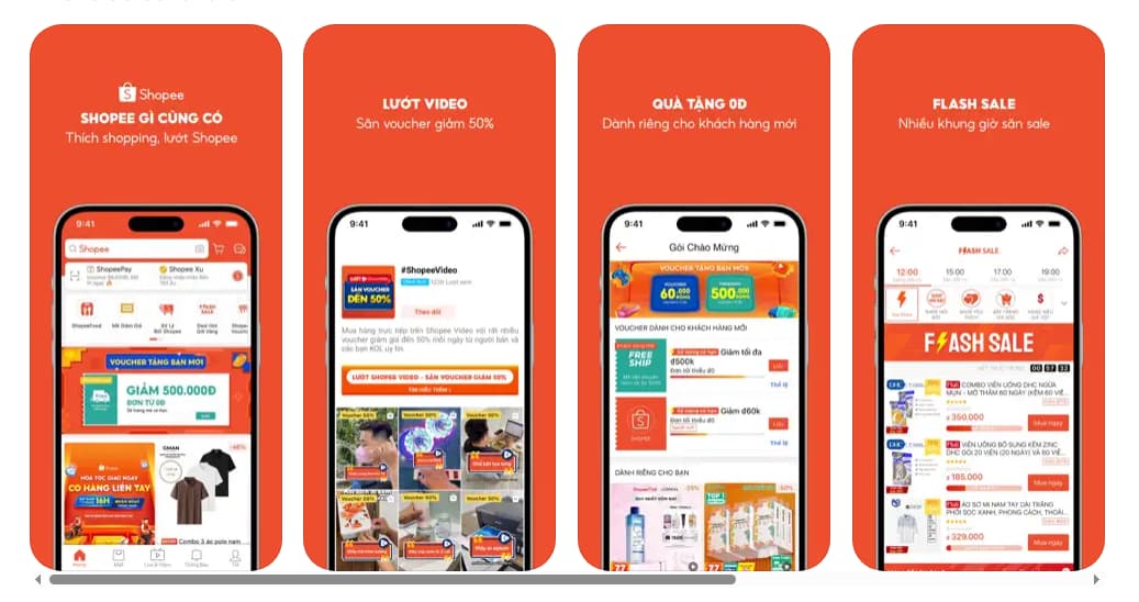 Các tính năng nổi bật trên Shopee
